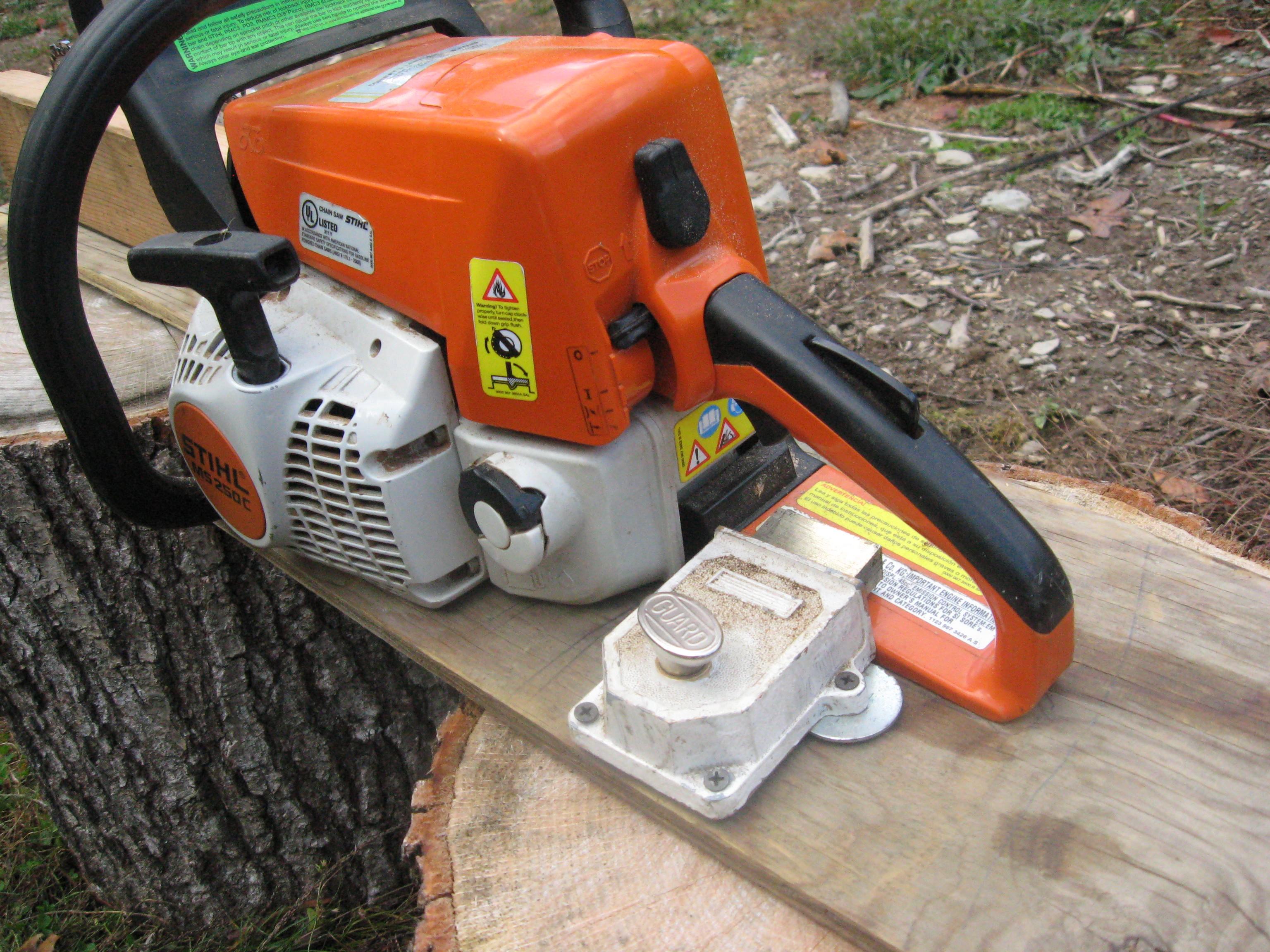 chainsaw sharpening platform Farm Hack